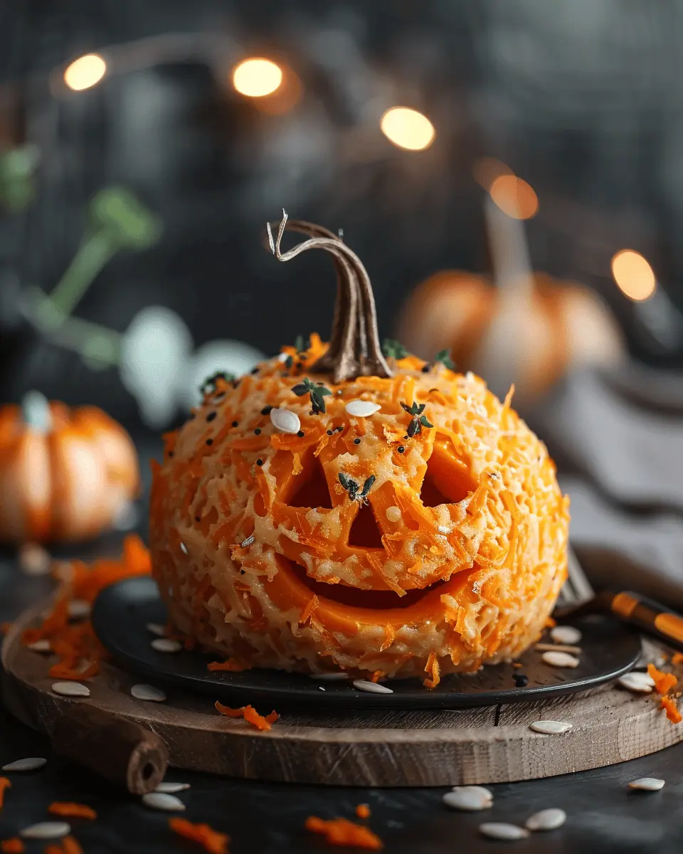 Easy Halloween food ideas: Indulgent Pumpkin Cheese Ball Recipe