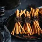 Easy Halloween food ideas : Witch’s Broomsticks