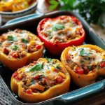 Easy Healthy dinner recipes : Easy Stuffed Bell Peppers