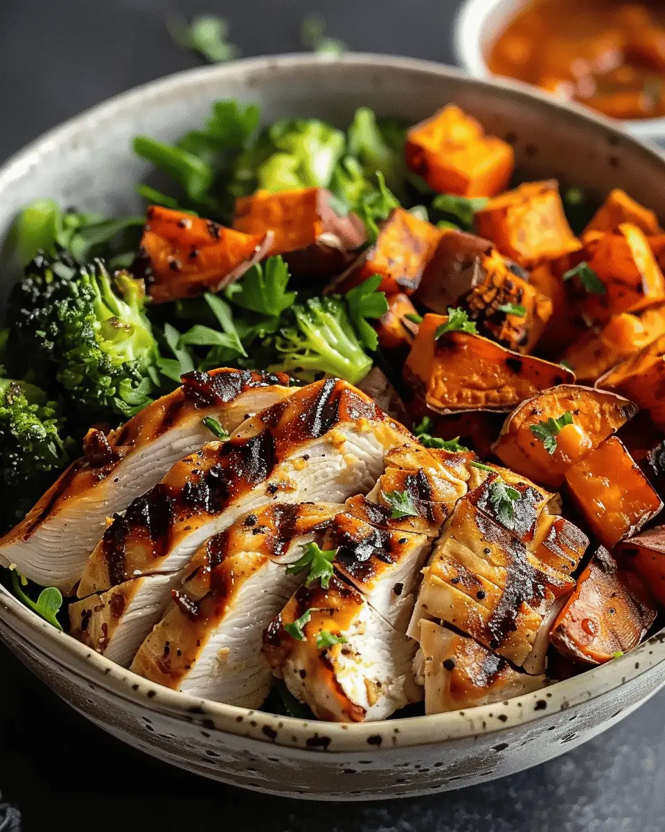Easy Healthy Dinner Recipes: Flavorful Grilled Chicken & Sweet Potato Bowl