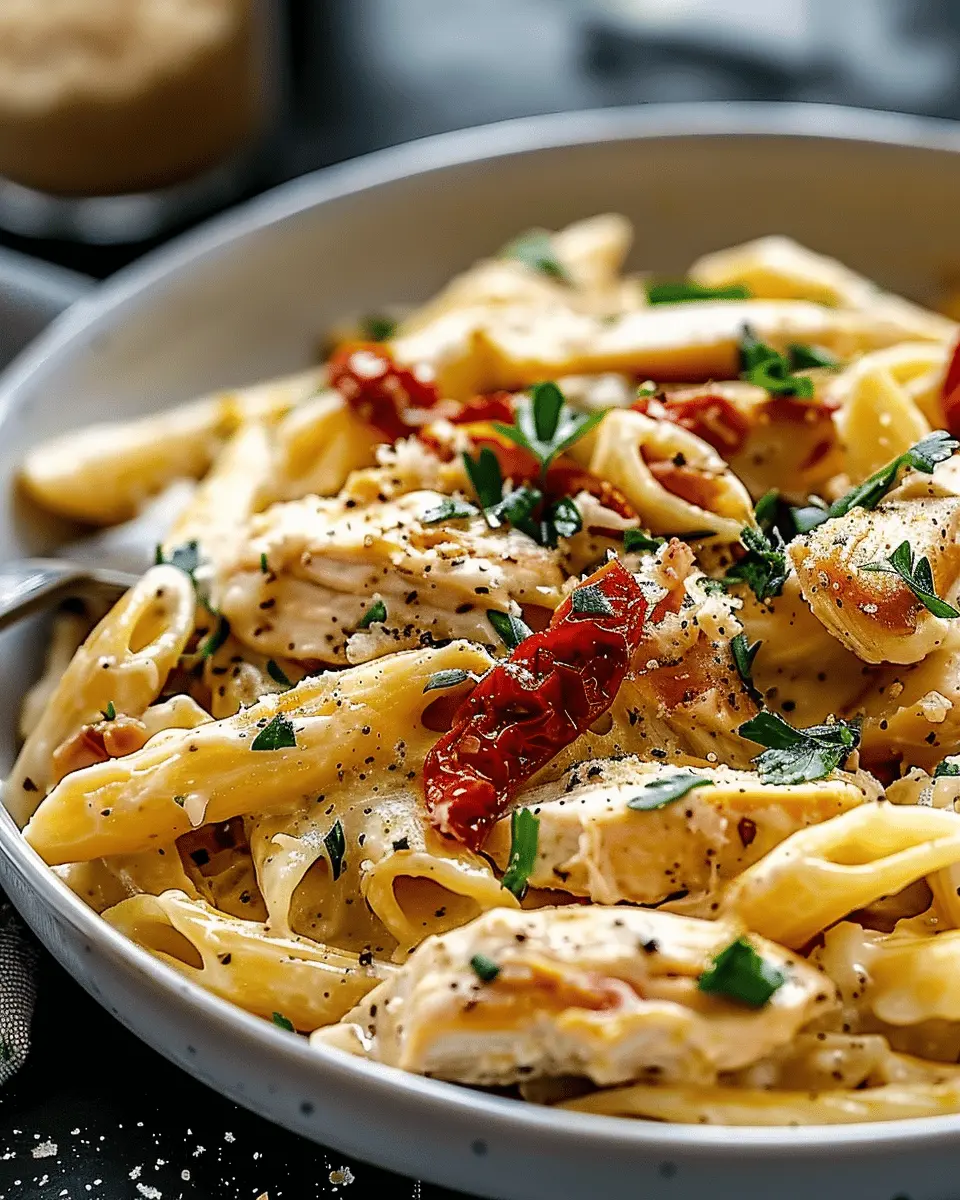 Easy Recipes Dinner: Best Marry Me Chicken Pasta with Turkey Bacon