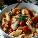 Easy Recipes Dinner : Chicken Mozzarella Pasta