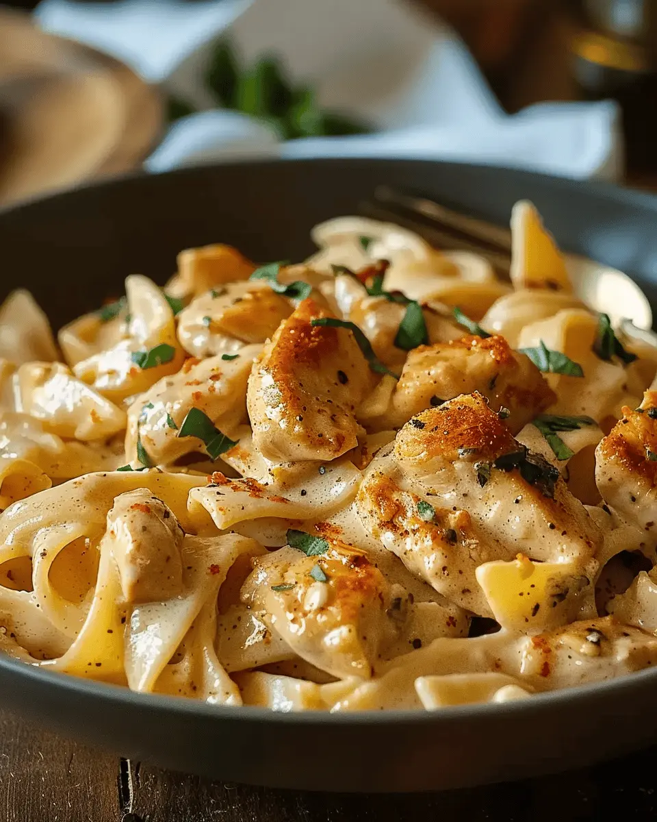 Easy Recipes Dinner: Creamy Cajun Chicken Pasta with Turkey Bacon