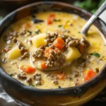 Easy Summer Meals Ideas : Crockpot Cheeseburger Soup