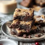 Easy Summer Meals Ideas : Double Layer Vegan BrookiesDouble Layer Vegan Brookies
