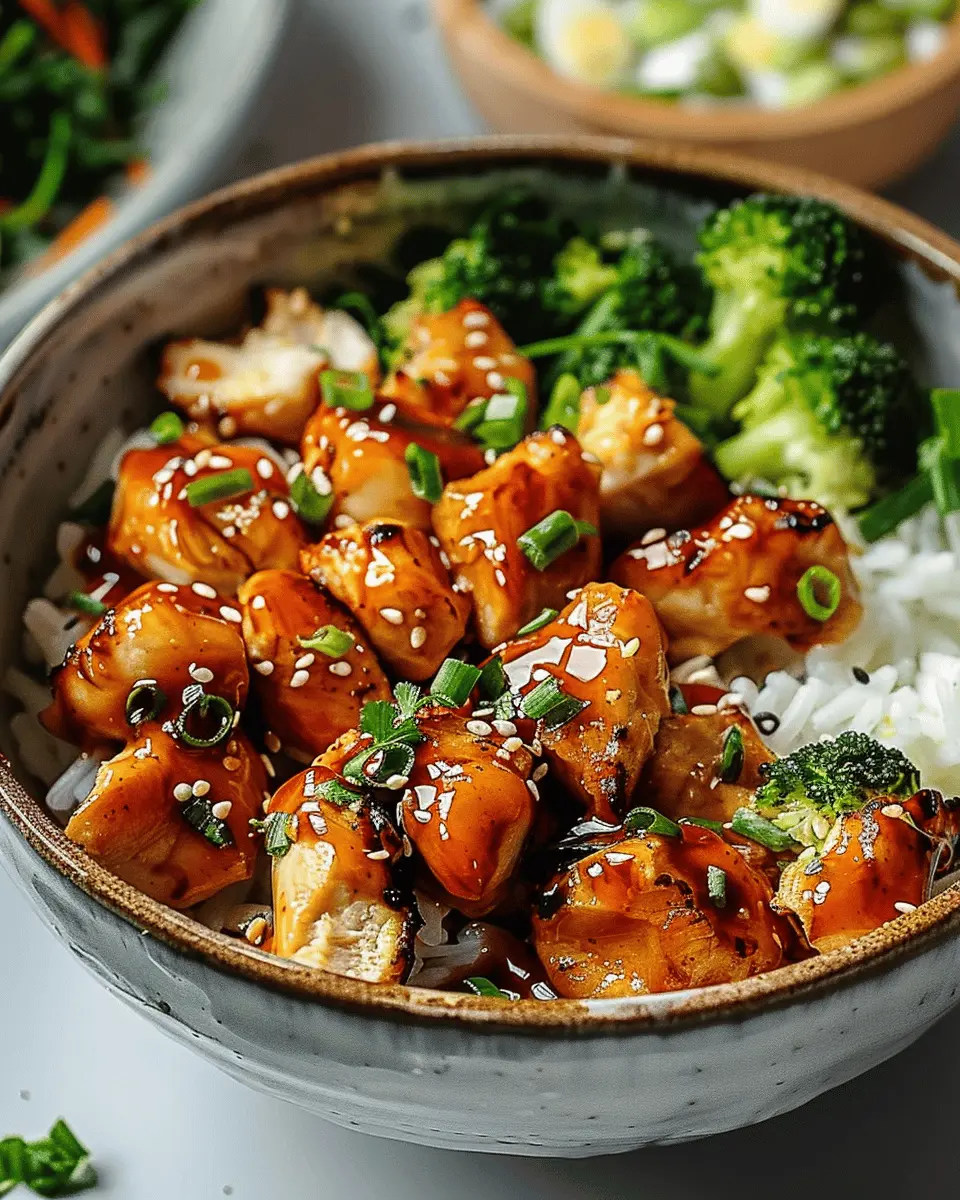 Easy Summer Meals Ideas: Delicious Hot Honey Chicken Bowl