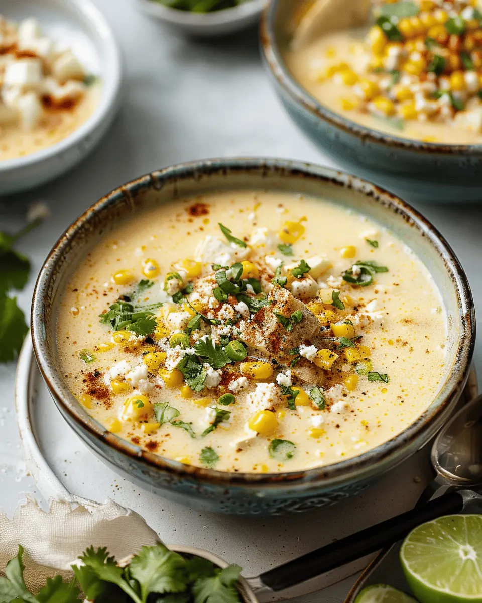 Easy Summer Meals Ideas: Creamy Mexican Street Corn Soup Delight