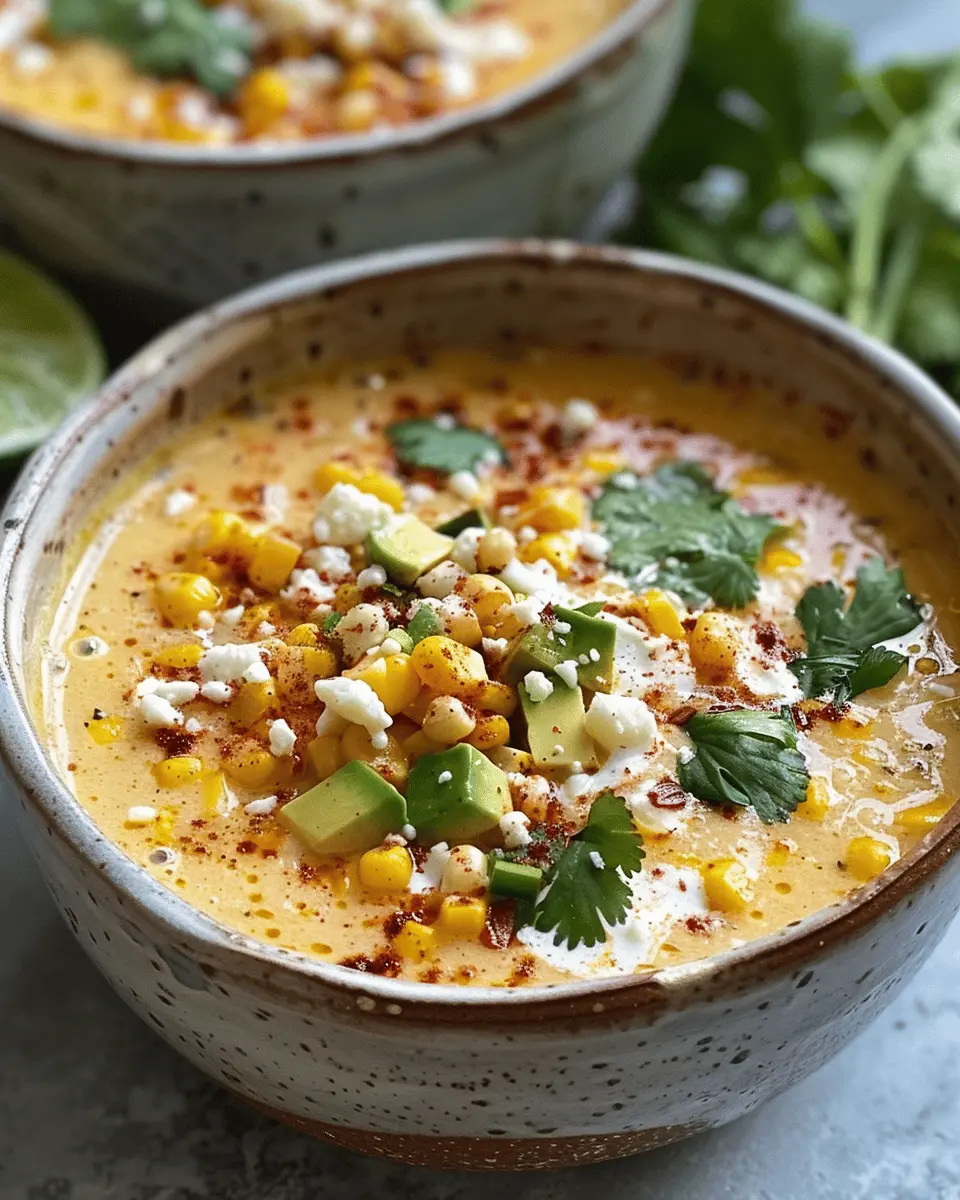 Easy Summer Meals Ideas: Indulgent Mexican Street Corn Soup
