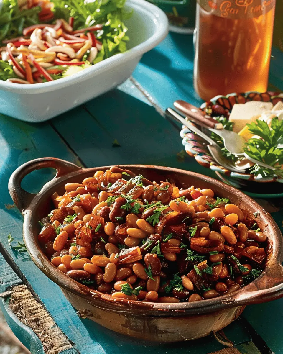 Easy Side Dishes: Delicious Rum Baked Beans with Turkey Bacon