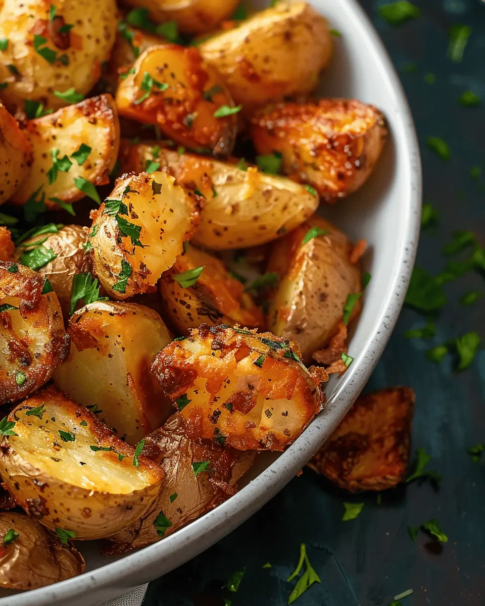 Easy Side Dishes: The Best Crispy Roast Potatoes with Turkey Bacon