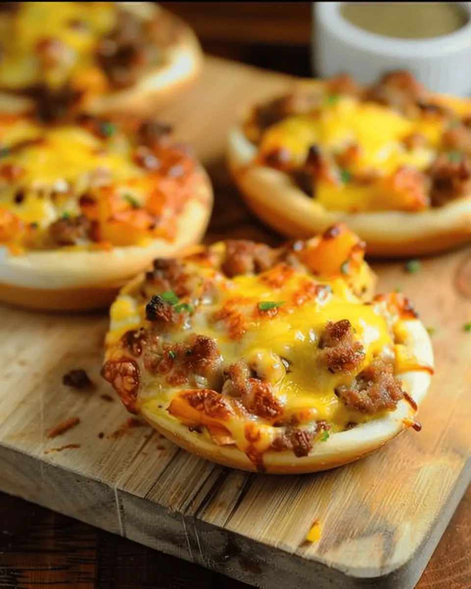 English Muffin Breakfast Pizza: Easy Recipe with Turkey Bacon and Chicken Ham