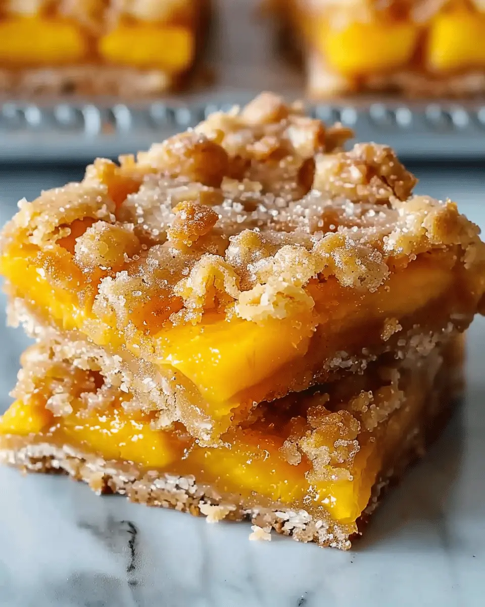 Heavenly Summer Peach Bars: Best Homemade Dessert for You