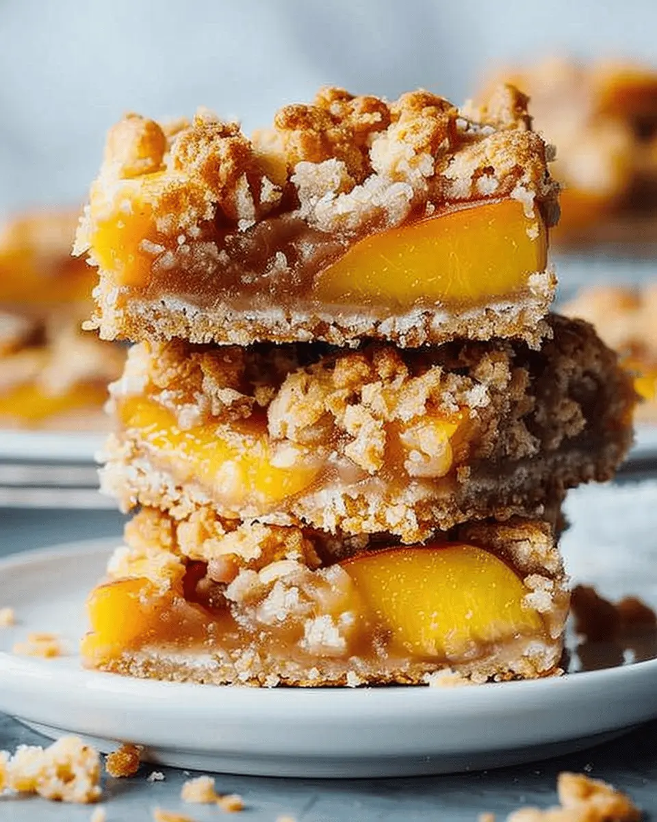 Heavenly Summer Peach Bars: Easy Recipe for Blissful Bites