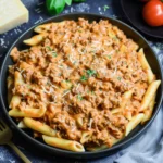 High Protein Creamy Beef Pasta