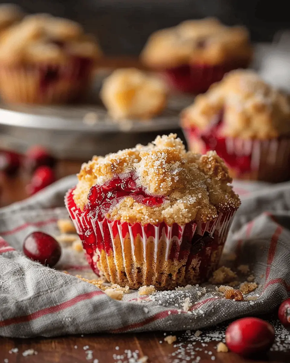 Leftover Cranberry Sauce Coffee Cake Muffins: Easy & Delicious Treats