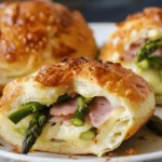 Quick and Easy Healthy Lunch Box Recipes : Asparagus, Ham, and Cheese Stuffed Buns