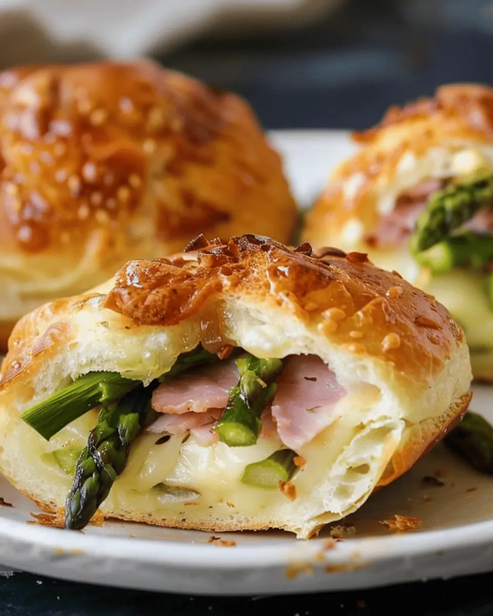 Quick Healthy Lunch Box Recipes: Asparagus, Turkey Bacon, and Chicken Ham Stuffed Buns