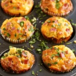 Quick and Easy Healthy Lunch Box Recipes : Ham and Cheddar Lunch Box MuffinsHam and Cheddar Lunch Box Muffins