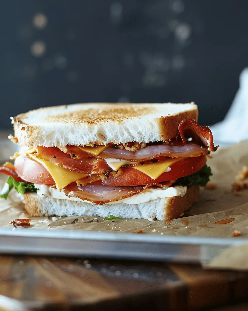 Quick and Easy Healthy Lunch Box Recipes: Perfect Turkey Bacon Freezer Club Sandwiches
