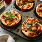 Quick and Easy Healthy Lunch Box Recipes : Muffin Pan Deep-Dish Pizzas