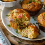 Quick and Easy Healthy Lunch Box Recipes : Savory Muffins with Prosciutto & Chives