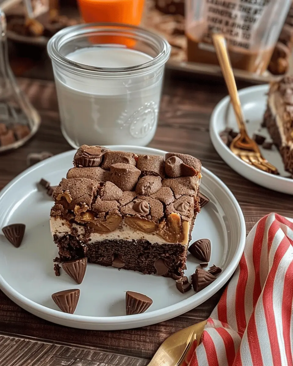 Easiest Fudgiest Peanut Butter Cup Dump Cake You’ll Ever Make