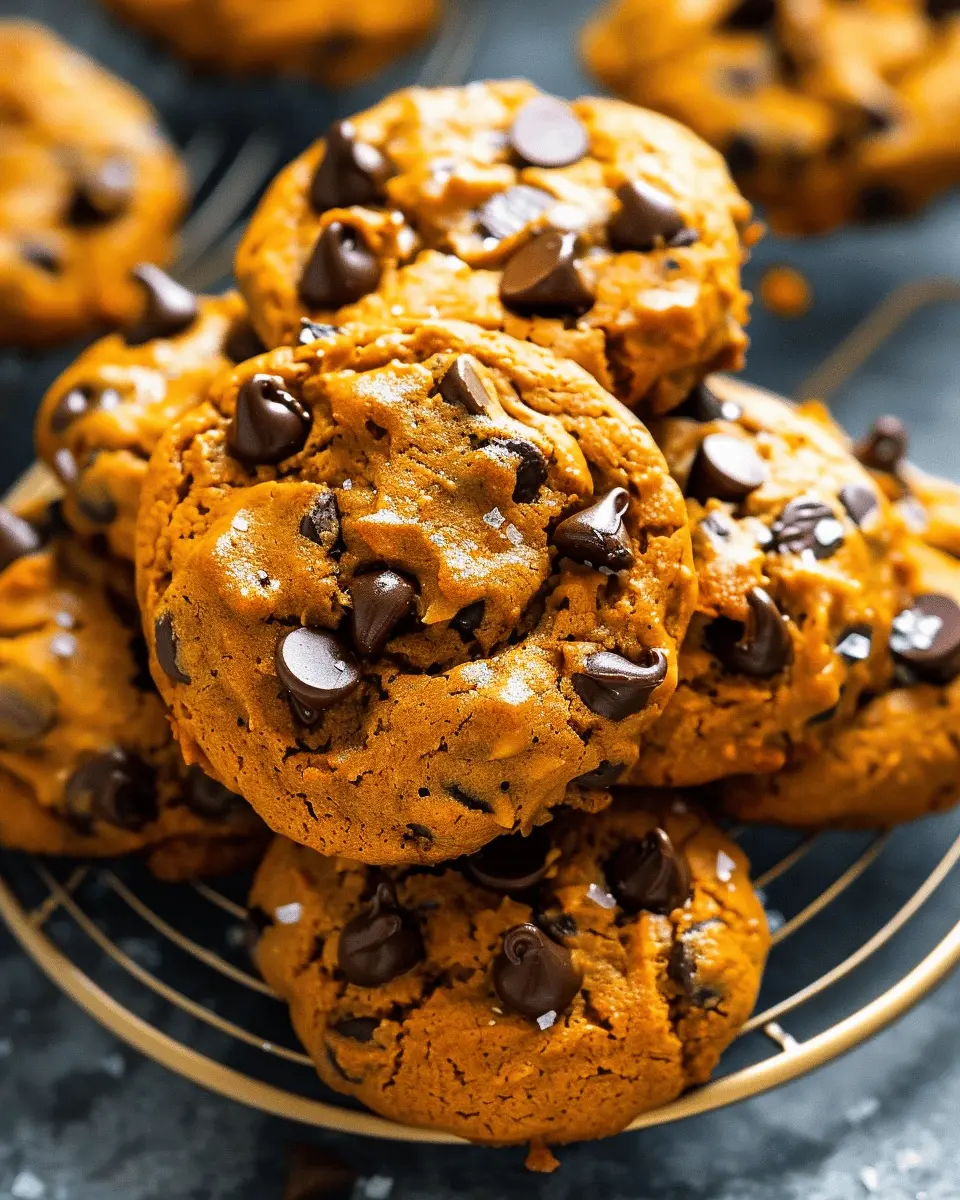 Fall Pumpkin Chocolate Chip Cookies: Easy 3 Ingredient Delight
