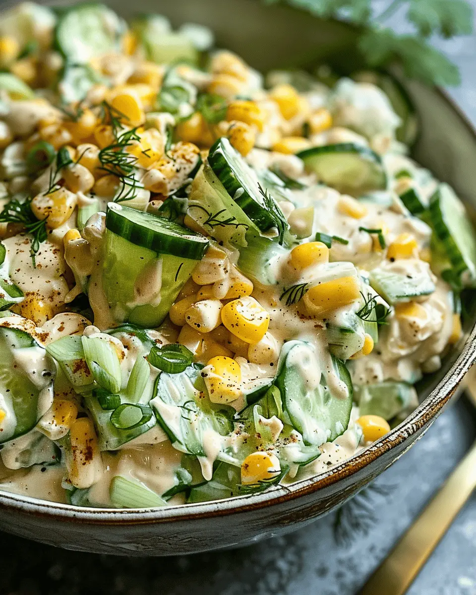 Low Carb Recipes: Indulge in Street Corn Creamy Cucumber Salad