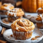 easy healthy pumpkin muffins recipes : Pumpkin Cinnamon Roll Muffins