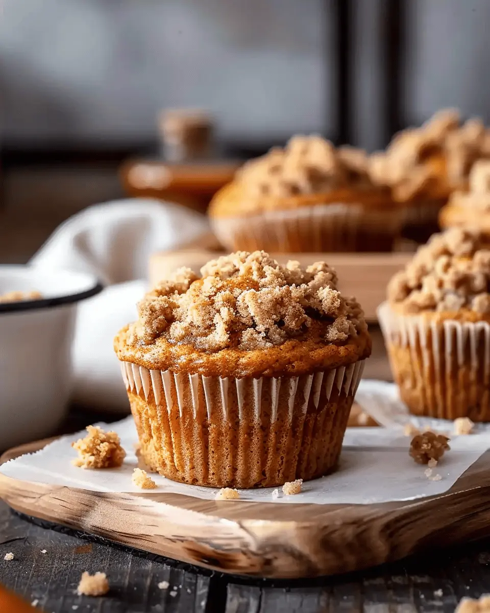 easy healthy pumpkin muffins recipes: Indulgent Pumpkin Crumb Muffins