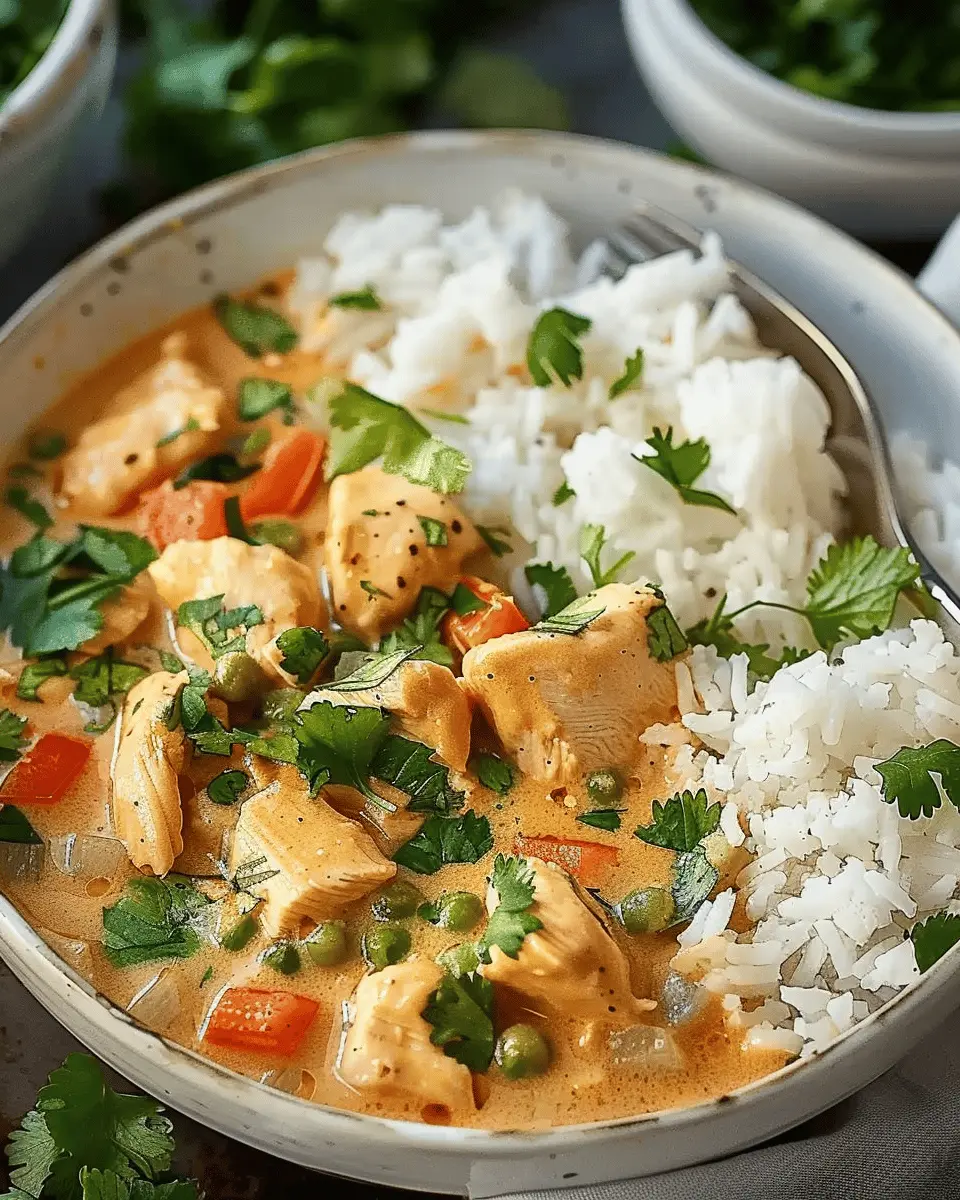 Easy Recipes Dinner: Indulgent Coconut Chicken and Rice Delight