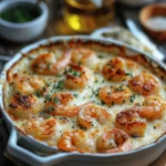 Low Carb Recipes : Keto Garlic Shrimp Au Gratin: A Cheesy Seafood Sensation