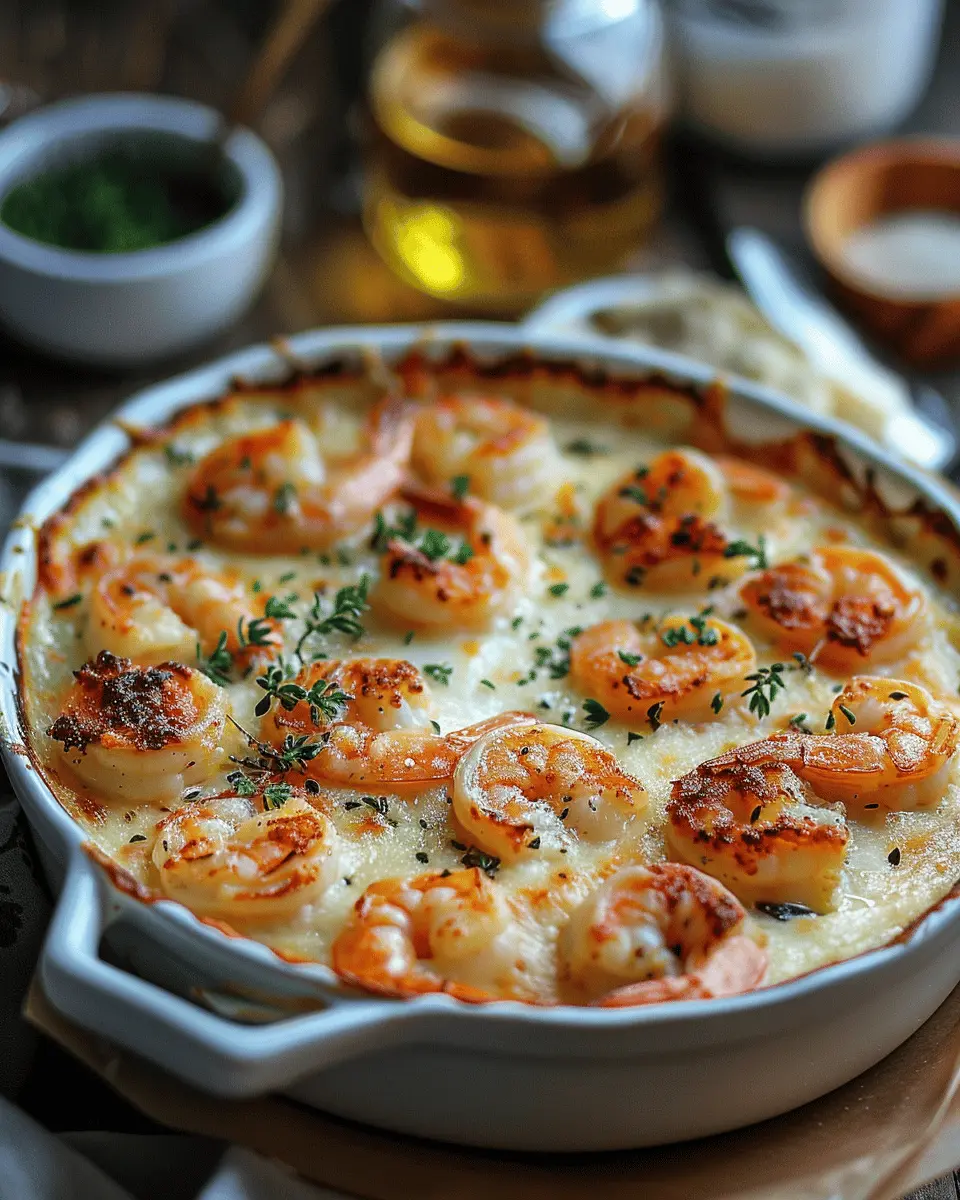 Low Carb Recipes: Indulgent Keto Garlic Shrimp Au Gratin Delight
