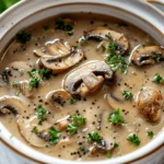 easy soup recipes : Crockpot Mushroom Soup