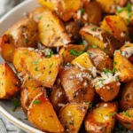 Sweet potato recipes : Air Fryer Garlic Parmesan Potatoes