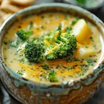 easy soup recipes : Broccoli Cheddar Potato Soup
