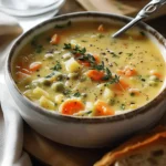 easy soup recipes : One-Pot Creamy Vegetable Soup