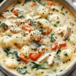 easy soup recipes : Creamy Marry Me Chicken Gnocchi Soup