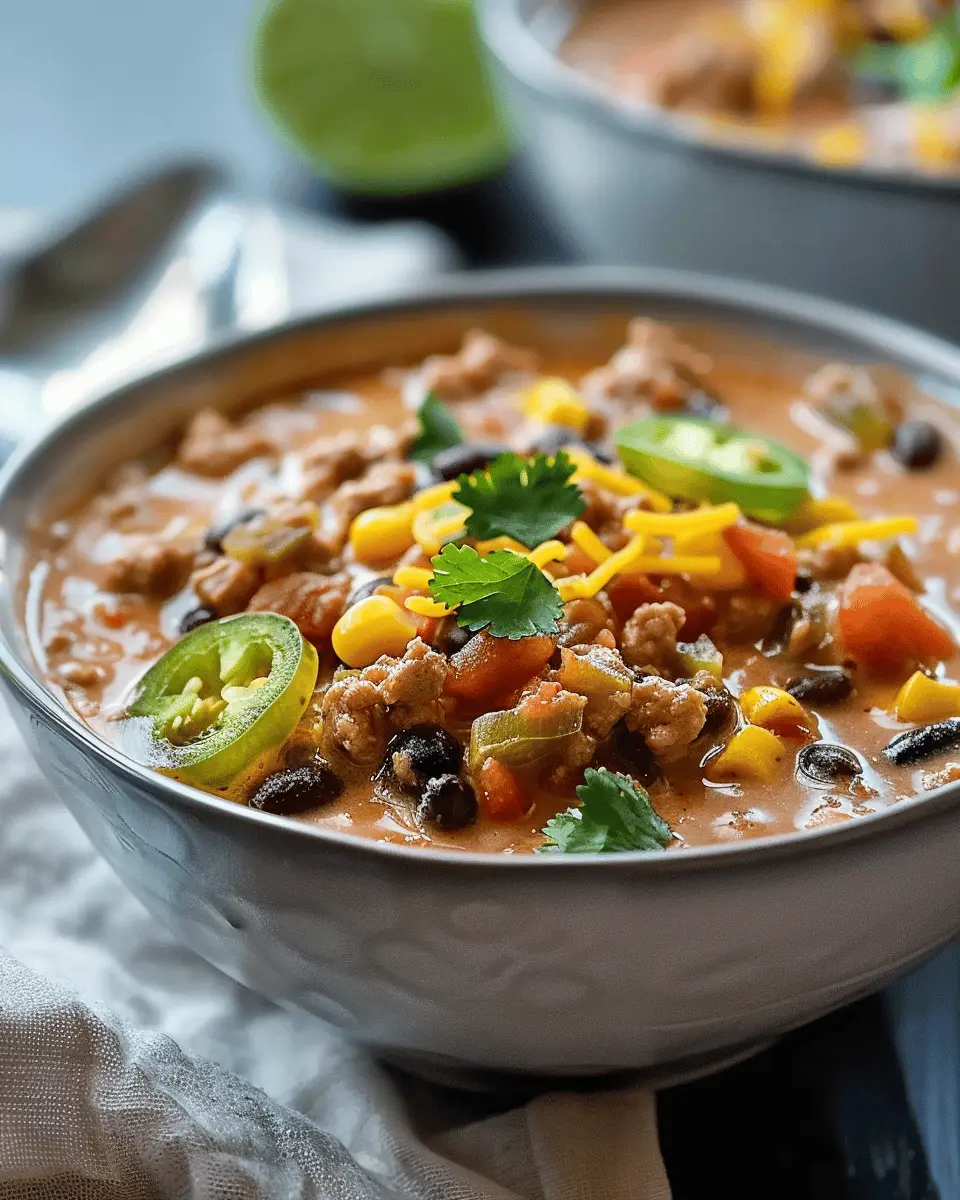 Easy Soup Recipes: Indulgent High Protein Creamy Taco Soup