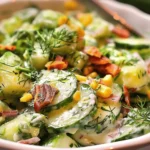 Easy SIDE DISHES : Loaded Cucumber Salad Recipe Is Low-Carb Deliciousness (6 Ingredients, 10 Minutes)