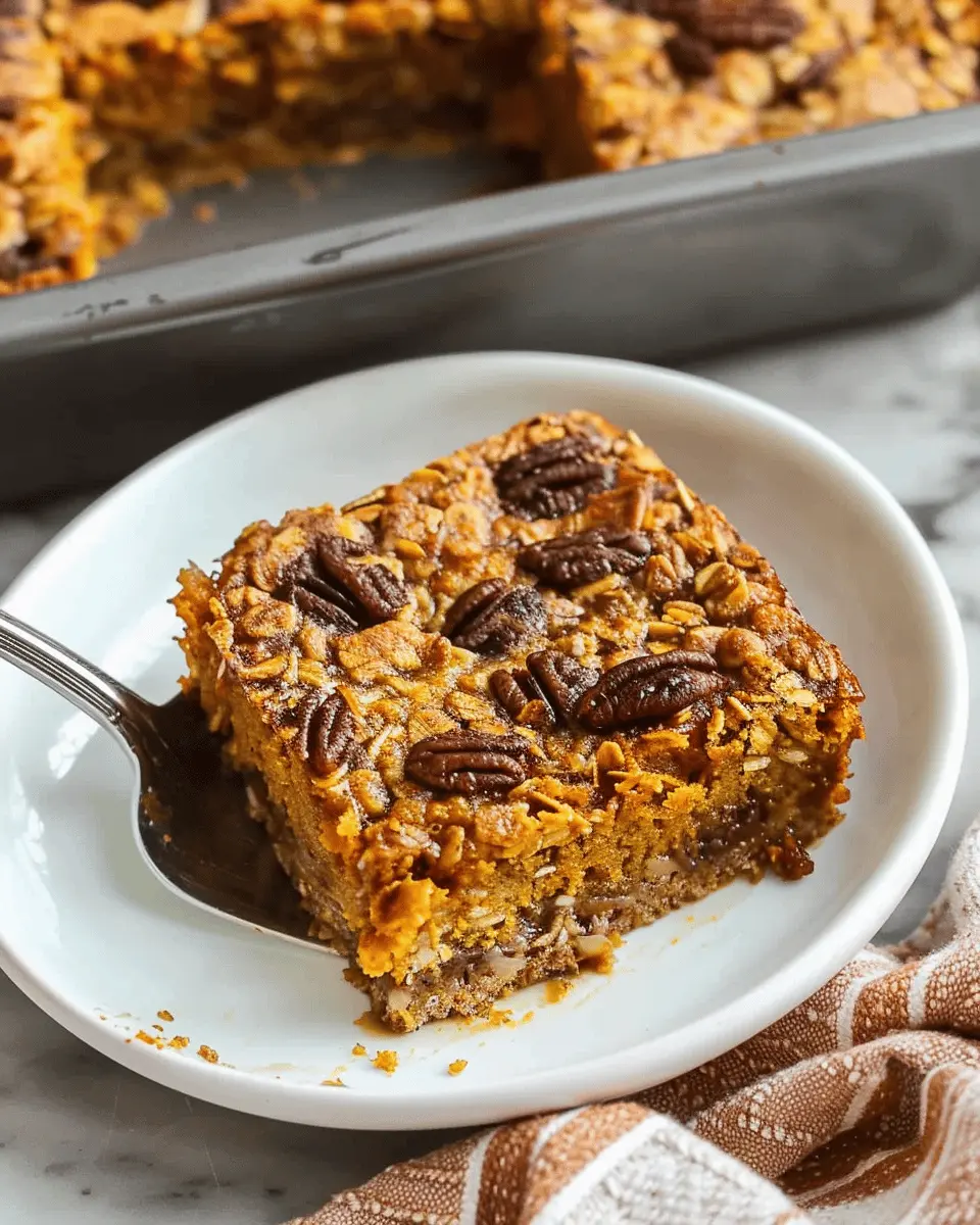 Breakfast ideas: Indulgent Pumpkin Baked Oatmeal Delight