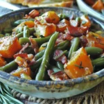 Sweet potato recipes : Country Ranch Green Beans ‘n Potatoes with Bacon