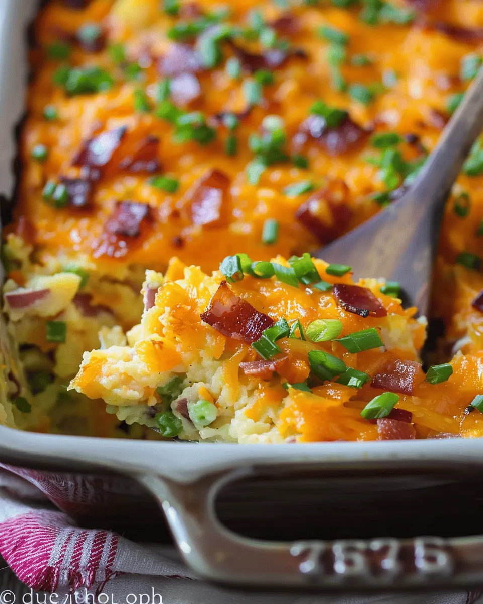 Sweet potato recipes: Indulgent Loaded Twice Baked Potato Casserole