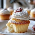Soft and Fluffy Japanese Cotton Cheesecake Cupcakes Delight