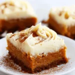 quick recipe ideas : Pumpkin Bars with Cream Cheese Frosting