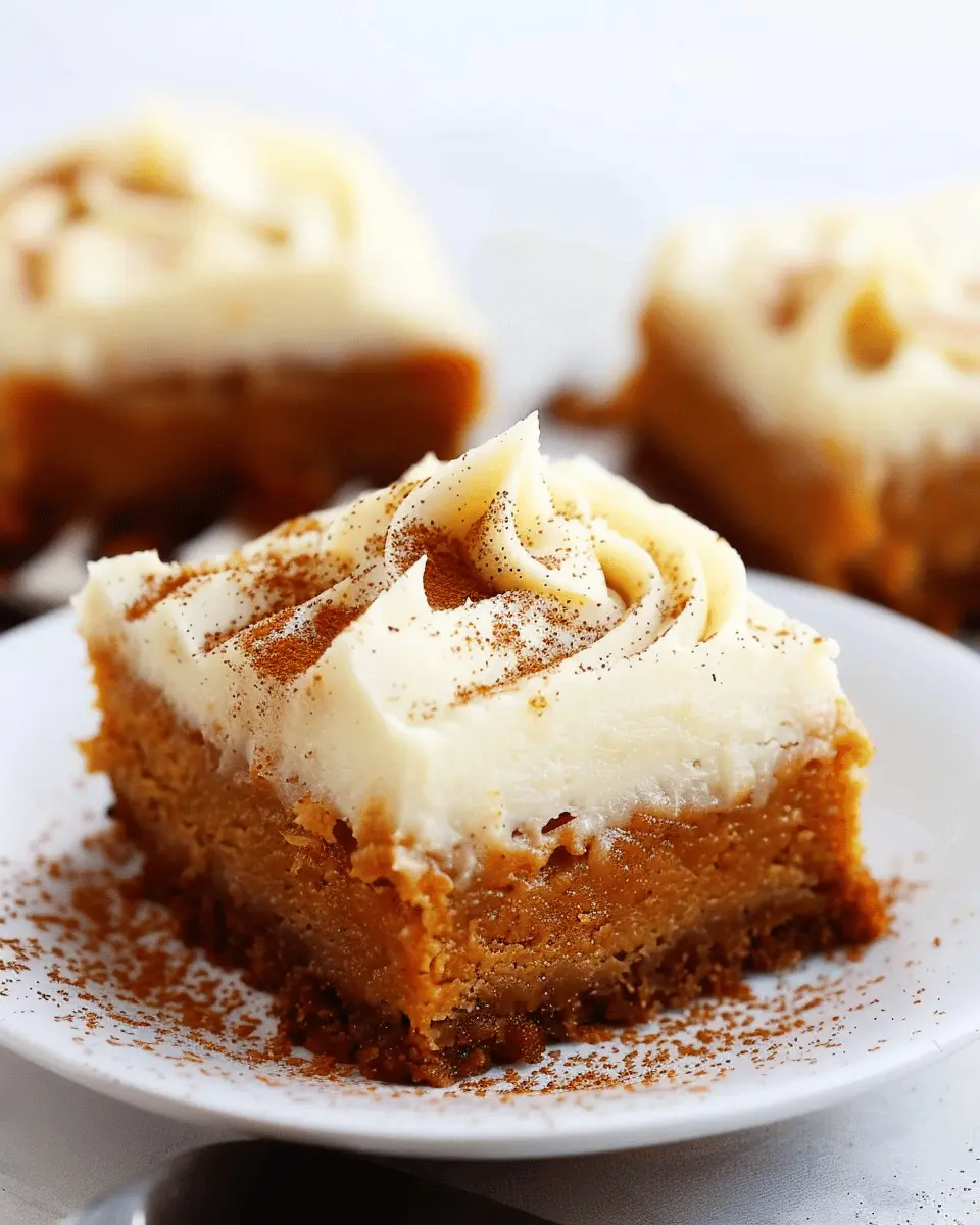Quick Recipe Ideas: Indulgent Pumpkin Bars with Cream Cheese Frosting