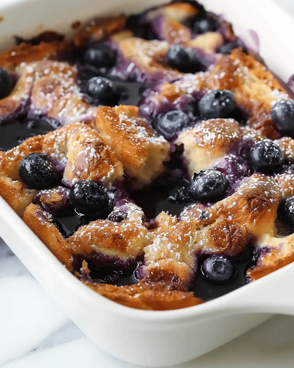 Breakfast ideas: Indulgent Overnight Blueberry French Toast Casserole