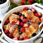 breakfast ideas : Berry Croissant Bake