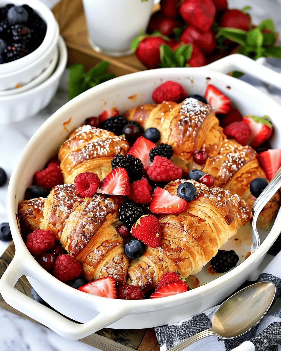 Breakfast ideas: Indulgent Berry Croissant Bake to Savor at Home