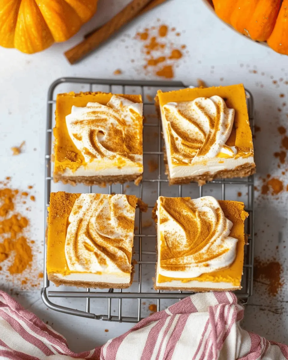 Quick Recipe Ideas: Indulgent Pumpkin Cheesecake Bars to Delight